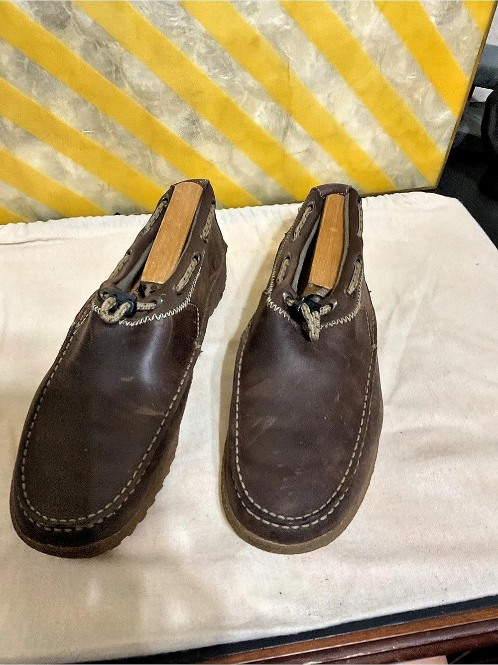 Sperry men’s shoes Leather Boat Shoes in Brown